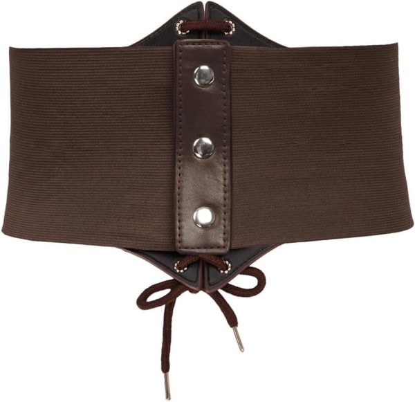 Lace-up Cinch Belt Tied Corset Elastic Waist Belt