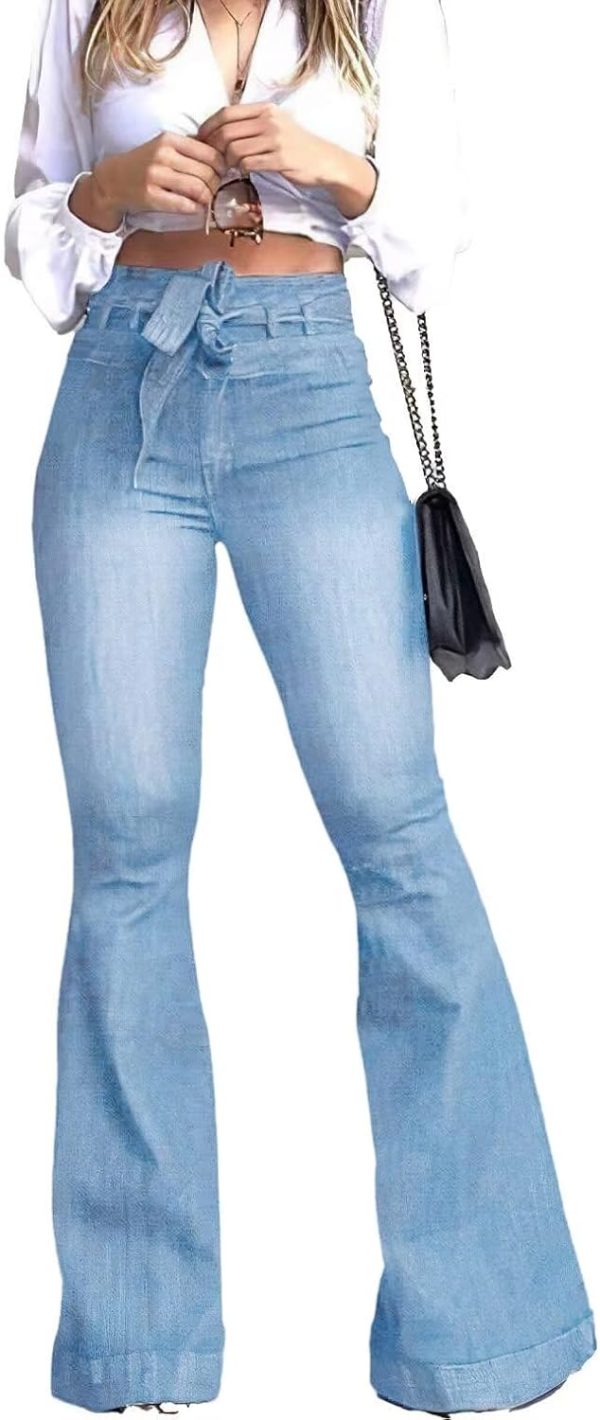 High Waisted Bell Bottom Jeans for Women Flare Jeans for Women Stretch Wide Leg Jeans