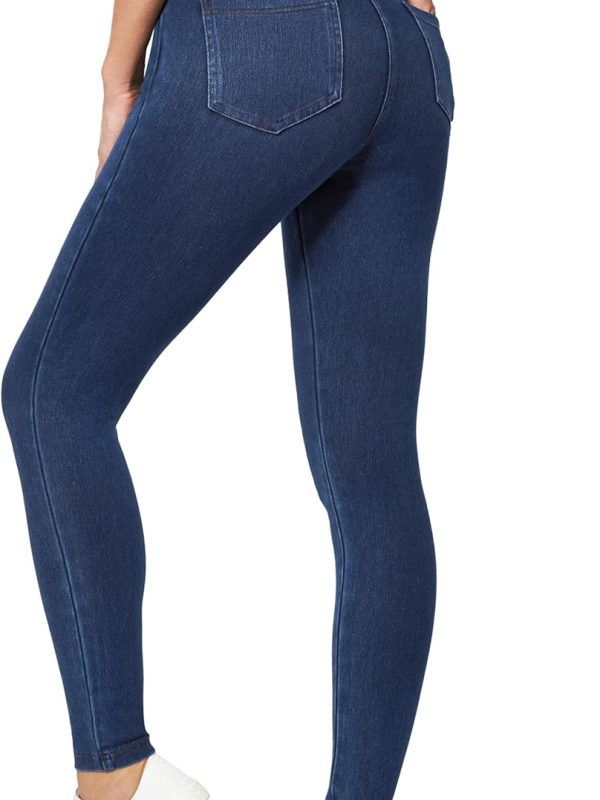 for Women Tummy Control Pull on Stretchy Jeans High Waisted Skinny Jean Leggings with Pockets Trendy Casual