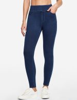 for Women Tummy Control Pull on Stretchy Jeans High Waisted Skinny Jean Leggings with Pockets Trendy Casual